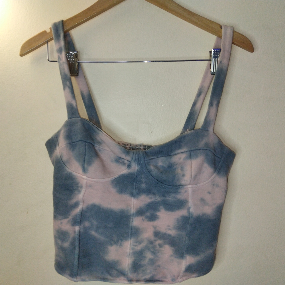 Olivaceous Tie-Dye Crop Top Size L